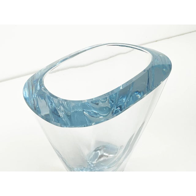 Small Swedish Crystal Vase by Strombergshyttan For Sale - Image 10 of 13