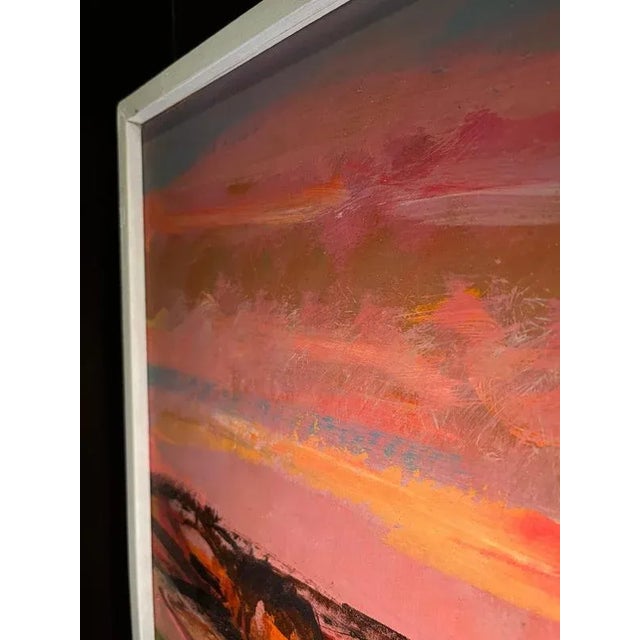 Gold Jean Krille, Landscape 106, Oil on Masonite, 1989 For Sale - Image 8 of 10