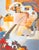 An oil on board painting by the American artist George Coggeshall (1914-1994). This abstract work features two lines going...