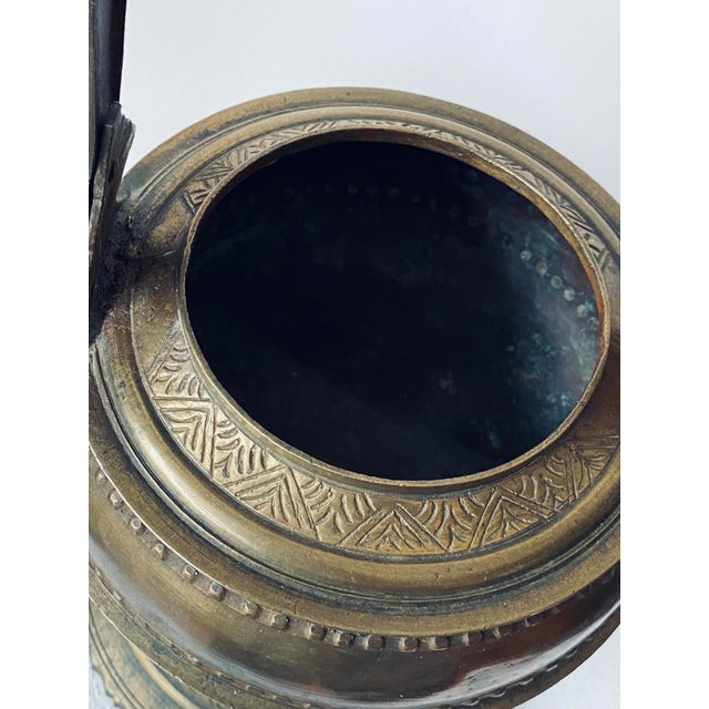 Antique 19th Century Brass Kendi Kettle, Minangkabau, West Sumatra, Indonesia For Sale - Image 11 of 13