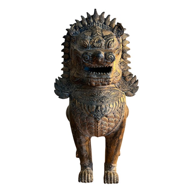 Thai Artist, Lion, 1910, Bronze For Sale