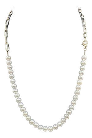 Designer Effy Pearl Necklace in 14kt Yellow Gold