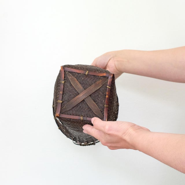 Antique Japanese Ikebana Basket For Sale - Image 4 of 4