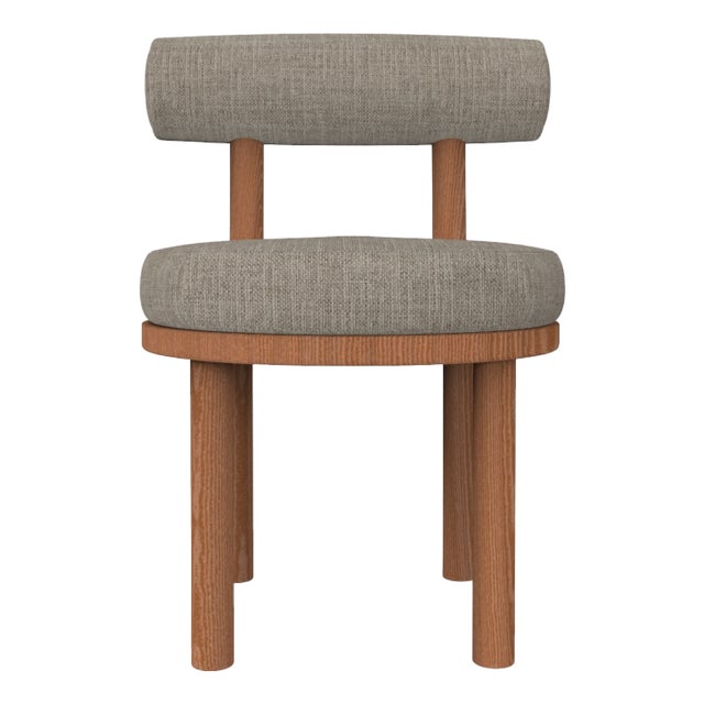 Moca Chair in Famiglia 08 Fabric and Smoked Oak by Studio Rig for Collector For Sale
