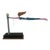 1987 JW Eaton Postmodern Pink and Blue Wooden Sculpture "Lamppost Flyer" For Sale