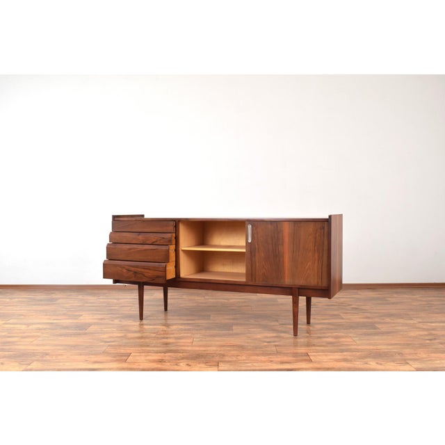 Wood Mid-Century Polish Walnut Sideboard from Bytom Furniture Factory, 1960s For Sale - Image 7 of 17