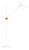 KH#1 Floor Lamp in White Raw Brass from Konsthantverk For Sale