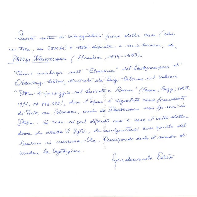 Philips Wouwerman, Knights in Front of a Coaching Inn and Knights and Bathers at a Stream, 1600s, Oil on Canvases, Set of 2 For Sale - Image 10 of 15