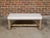 Wood English 1900s Bleached Wood Bench with Barley Twist Base and Custom Upholstery For Sale - Image 7 of 12