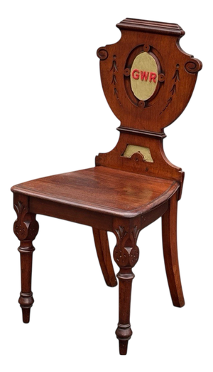 Victorian Mahogany Waiting Room Chair