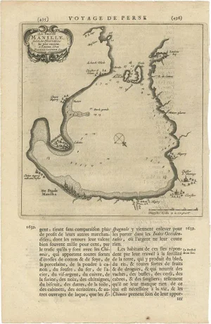 Antique Map of Manilla Bay Philippines by P. Van Der Aa, 1719