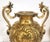 Bronze Pair Antique French 19th C Rococo Gilt Bronze Urns Barbedienne Vase on Marble For Sale - Image 8 of 18