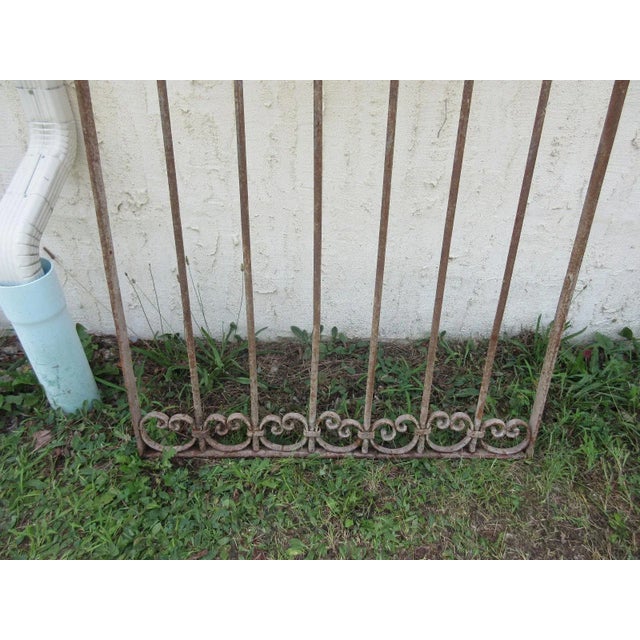 Antique Victorian Iron Gate Architectural Salvage Door For Sale - Image 5 of 6