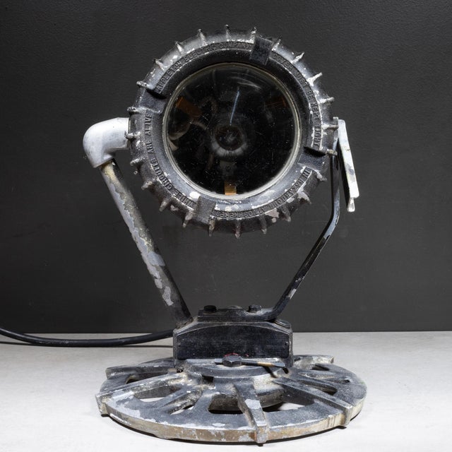 Vintage Explosion-Proof Industrial Spotlight c.1940 For Sale In San Francisco - Image 6 of 13