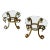 Italian Gilt Wrought Iron Side Tables - A Pair For Sale