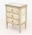 Off-white Venetian Style Painted Bedside Tables, Pair For Sale - Image 8 of 9