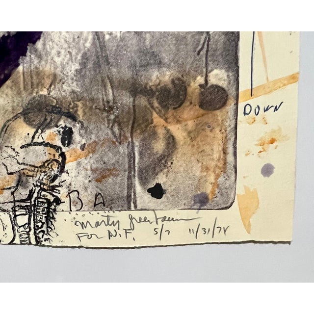 Marty Greenbaum, Pop Art Brut Collage Mixed Media Print, Painting, Burning, Tape, Marty Greenbaum For Sale In Miami - Image 6 of 15