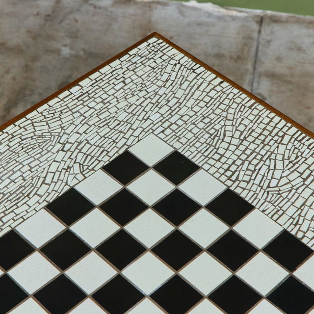 Ceramic Tile Chess Table in the Style of Gordon & Jane Martz For Sale - Image 15 of 18