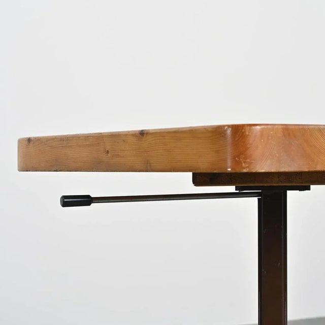 Black Adjustable Table by Charlotte Perriand for Les Arcs, 1970s For Sale - Image 8 of 14