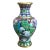 Vintage Chinese Cloisonné Vase With Cranes & Peony Motif – 8” For Sale