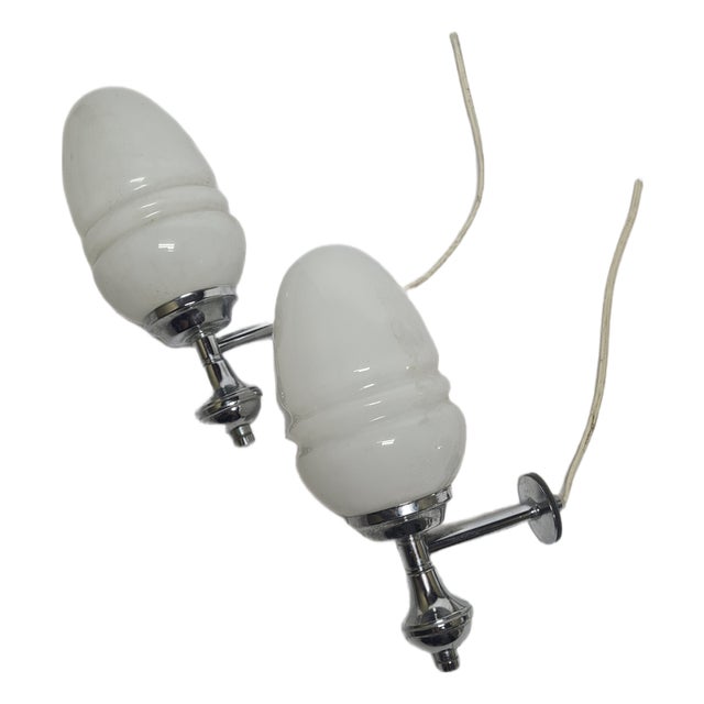 Art Deco Style Sconces, Poland, 1970s, Set of 2 For Sale
