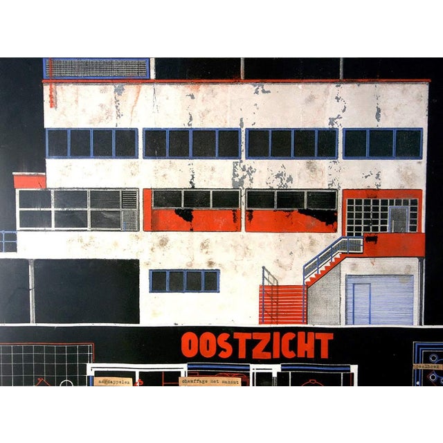 Marcel Seger, Bauhaus Villa, 1932, Charcoal, Pastel & Paper, Framed, Set of 2 For Sale - Image 11 of 18