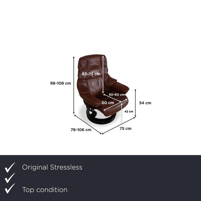 This set consists of an armchair and matching footstool from the Stressless Reno series, forming a cozy comfort duo. The...