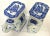Blue Vintage Blue and White Chinoiserie Ceramic Elephant Plant Stands- a Pair For Sale - Image 8 of 12