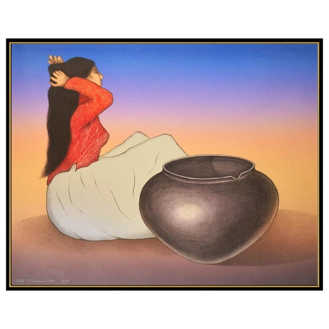 Impressionist 1980s Pueblo Jar, R.C. Gorman For Sale - Image 3 of 5