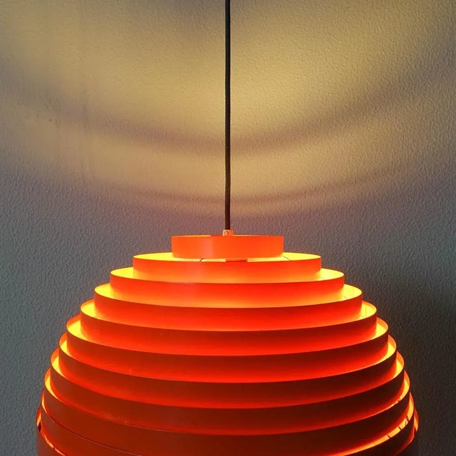 Metal Dynamic Model Pendant Lamp by Wilhelm Vest for Vest Leuchten, 1969 For Sale - Image 7 of 17