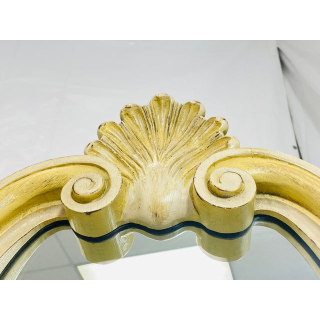 1940s Carved Giltwood Wall Mirror, Rococo Revival For Sale - Image 12 of 18