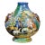 Antique Italian Renaissance Revival Hand Painted Maiolica Vase With Winged Putti Handles, C. 1920-1940 For Sale