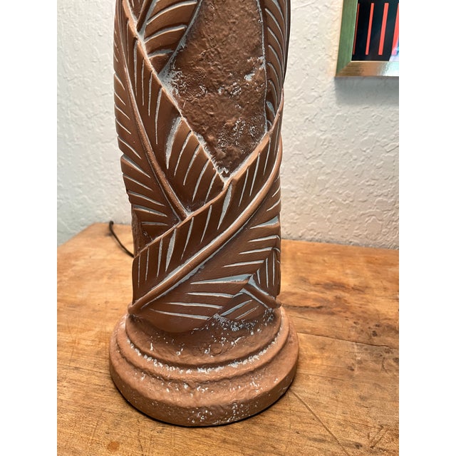 Sunset Lamps Postmodern 1990's Banana Leaf Lamp For Sale - Image 4 of 5
