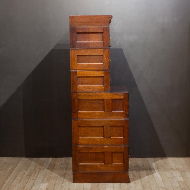 Monumental Mahogany Yawman and Erbe 15 Drawer Modular File Cabinet c.1910 For Sale - Image 16 of 18