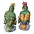Pair Cockatoo Parrot Bird Figurines Table Sculptures - Hand Painting Chinese Porcelain Book Matching Set - Chelsea House Mottahedeh Style For Sale - Image 4 of 7