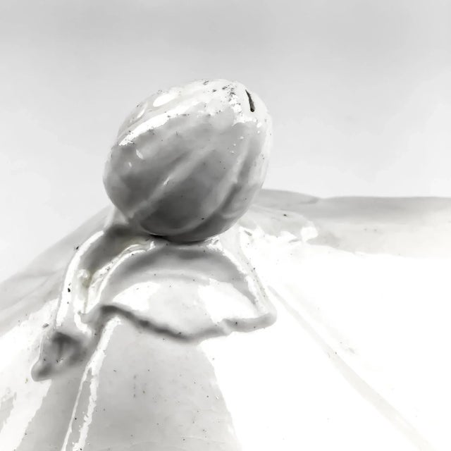 White Chinese Covered Incense Burner Dragon Handles For Sale - Image 8 of 12