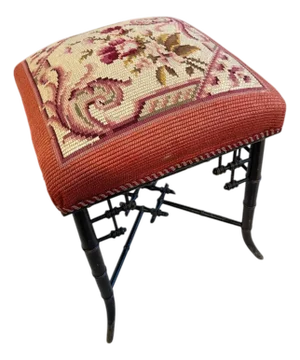 French Needlepoint Stool
