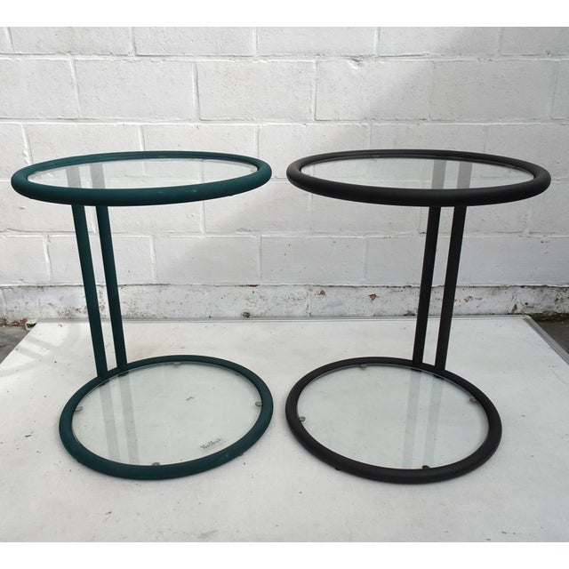 Vintage Metal Side Tables by Mobil Metal, Italy, 1980s, Set of 2 For Sale - Image 13 of 15