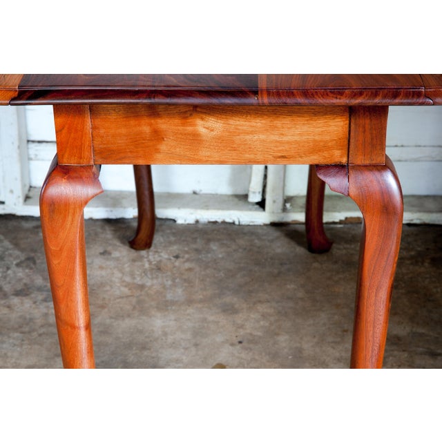 Brown 19th Century Early American Walnut Drop-Leaf Dining Table For Sale - Image 8 of 13
