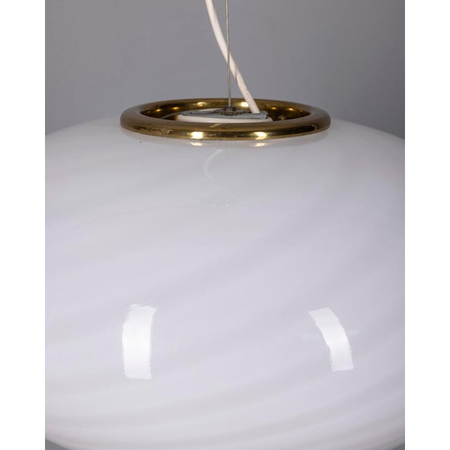 Mid-Century Modern Vintage Italian Murano Glass Chandelier, 1970s For Sale - Image 3 of 8