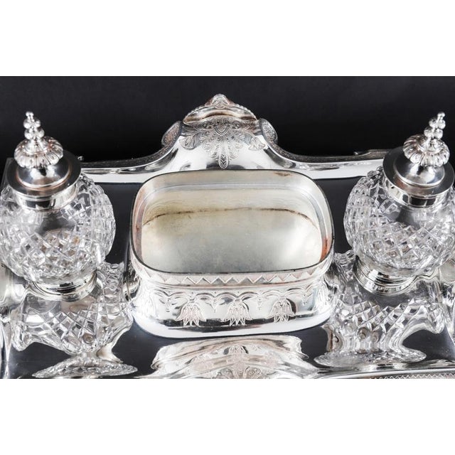Antique Victorian Egyptian Revival Inkstand, 1890s For Sale - Image 14 of 18