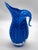 Abstract Vintage Cobalt Murano Style Swirl Vase or Pitcher For Sale - Image 3 of 8