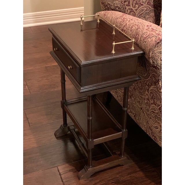 Vintage Ethan Allen Mahogany Side Table Chairish