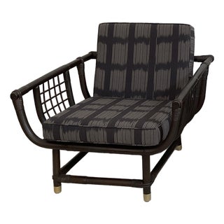 Vintage Rattan Lanai Chair Attributed to John Eisner for Ficks Reed, Circa 1970 For Sale