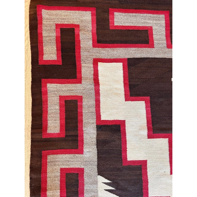 A rare and striking Navajo Rug early 20th-century Navajo weaving, Crystal-style For Sale - Image 14 of 16