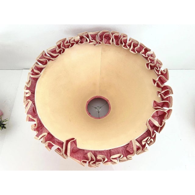 1950s Figural Planter Lamp & Original Shade For Sale - Image 9 of 13