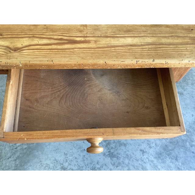 English Late 19th Century English Country Style Pine Table For Sale - Image 3 of 9