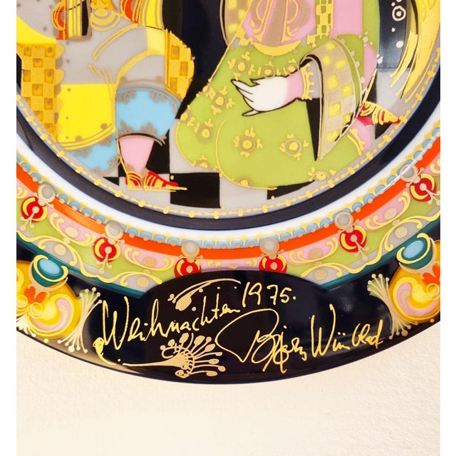 Rosenthal Decorative Plates by Bjørn Wiinblad for Rosenthal, 1970s, Set of 3 For Sale - Image 4 of 7