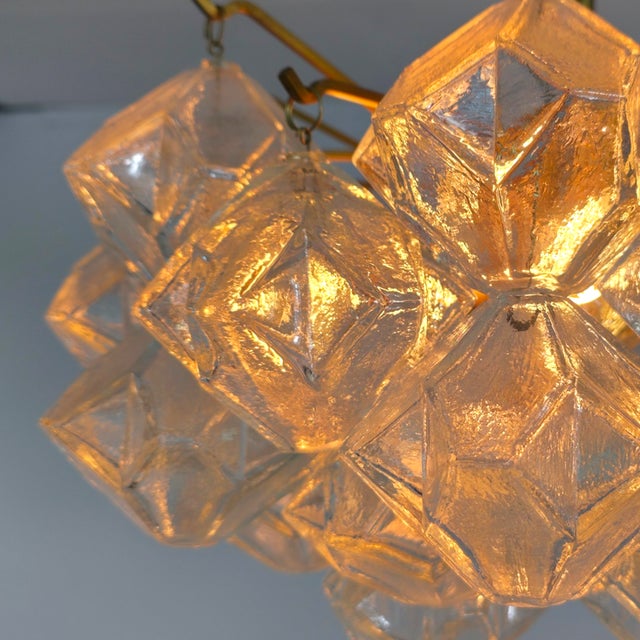 Mid-Century Murano Glass Pagode Chandelier from J. T. Kalmar, 1960s For Sale - Image 9 of 14