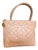 2000s Chanel Matelasse Light Pink Lamb Skin Tote Bag For Sale